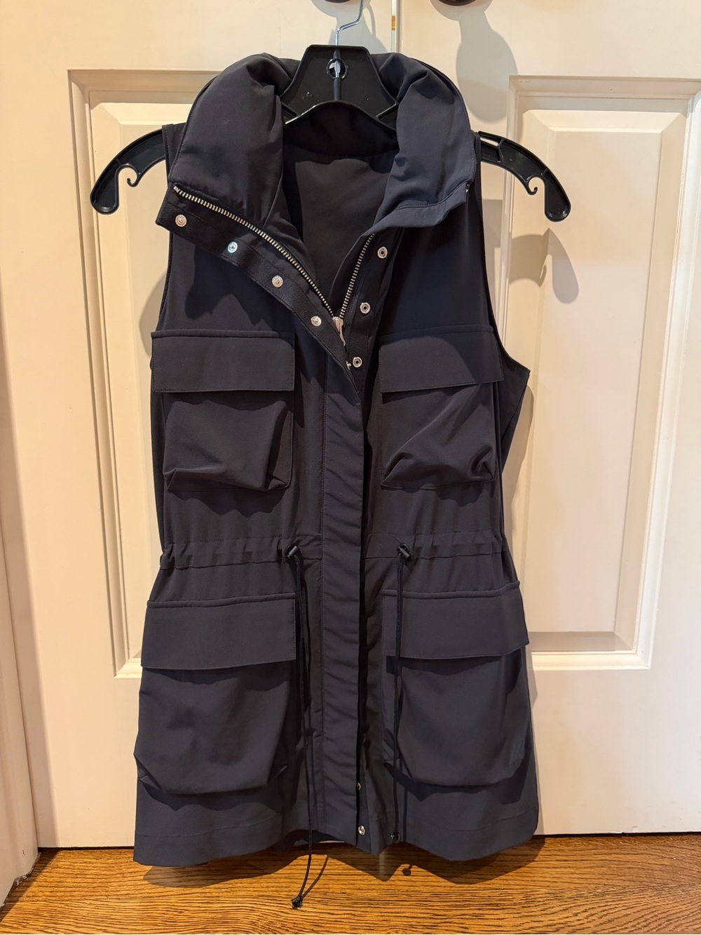 lululemon athletica Black Hooded Sleeveless Utility Vest